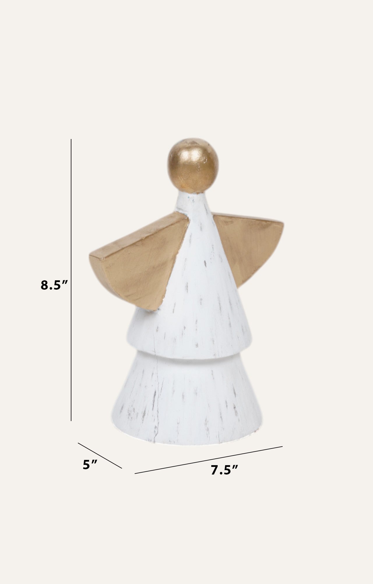 Celestial Guardian - Wooden Angel Christmas Decorations