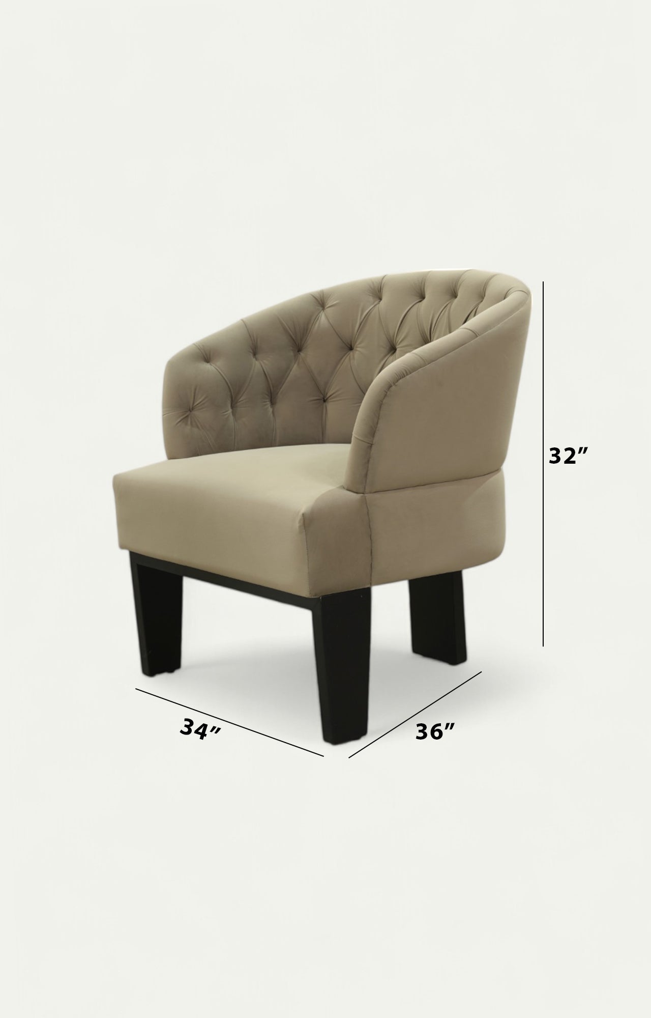 Tufted Velvet Armchair