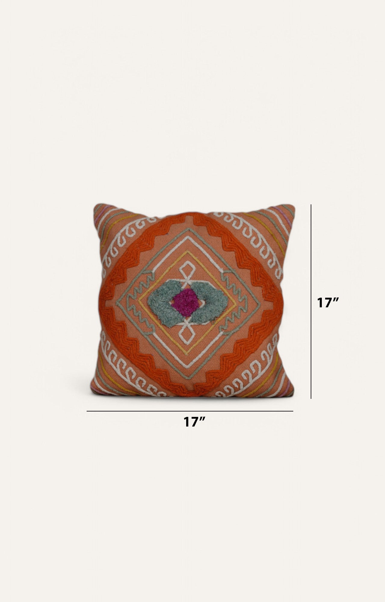 Bohemian Geometric embroidered Cushion