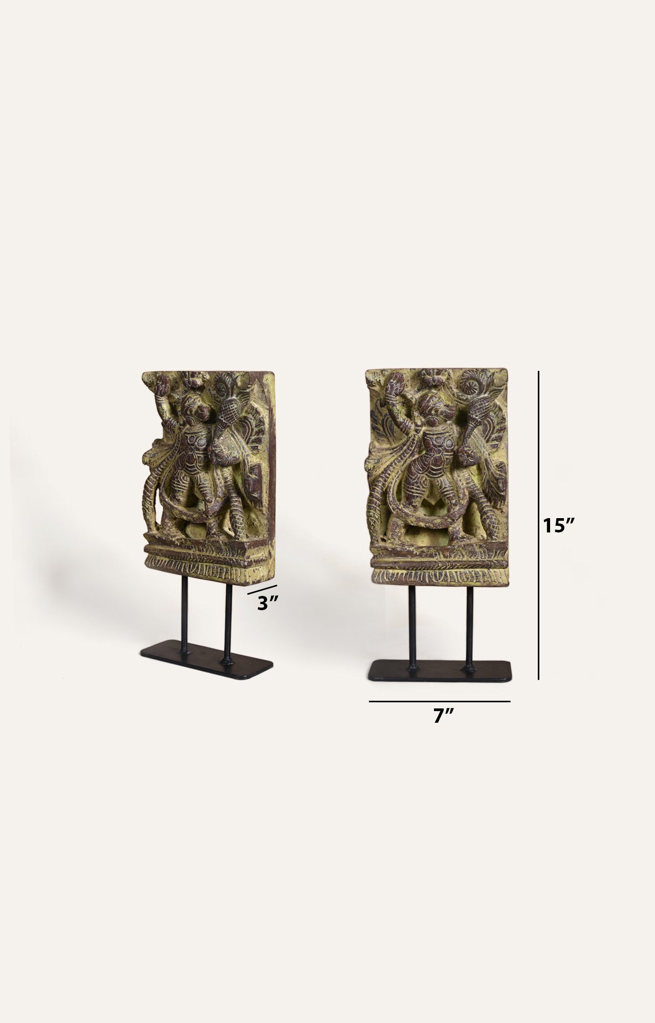 Antique Wood Carved Panel