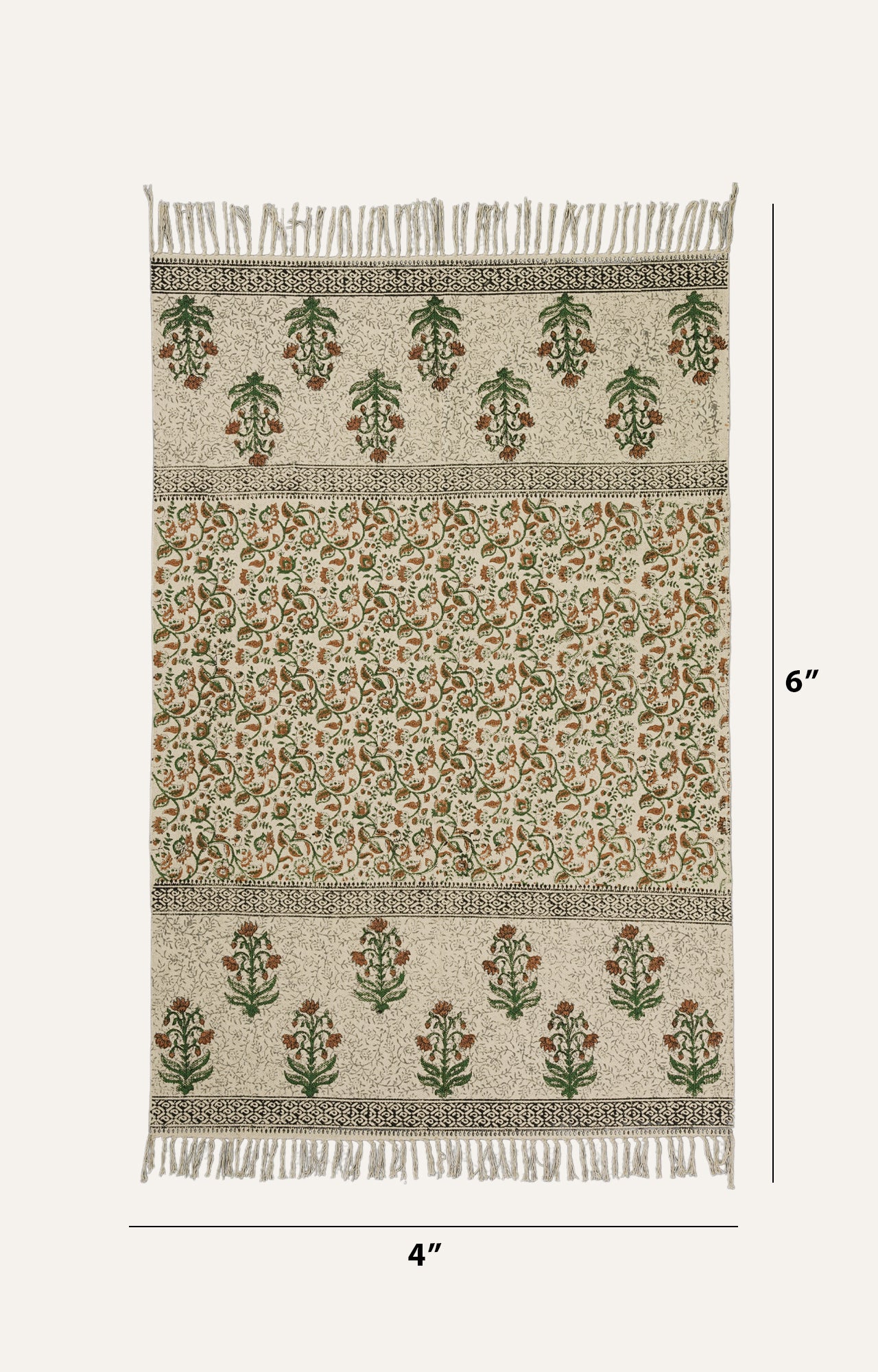 Blossom Block Print Throw