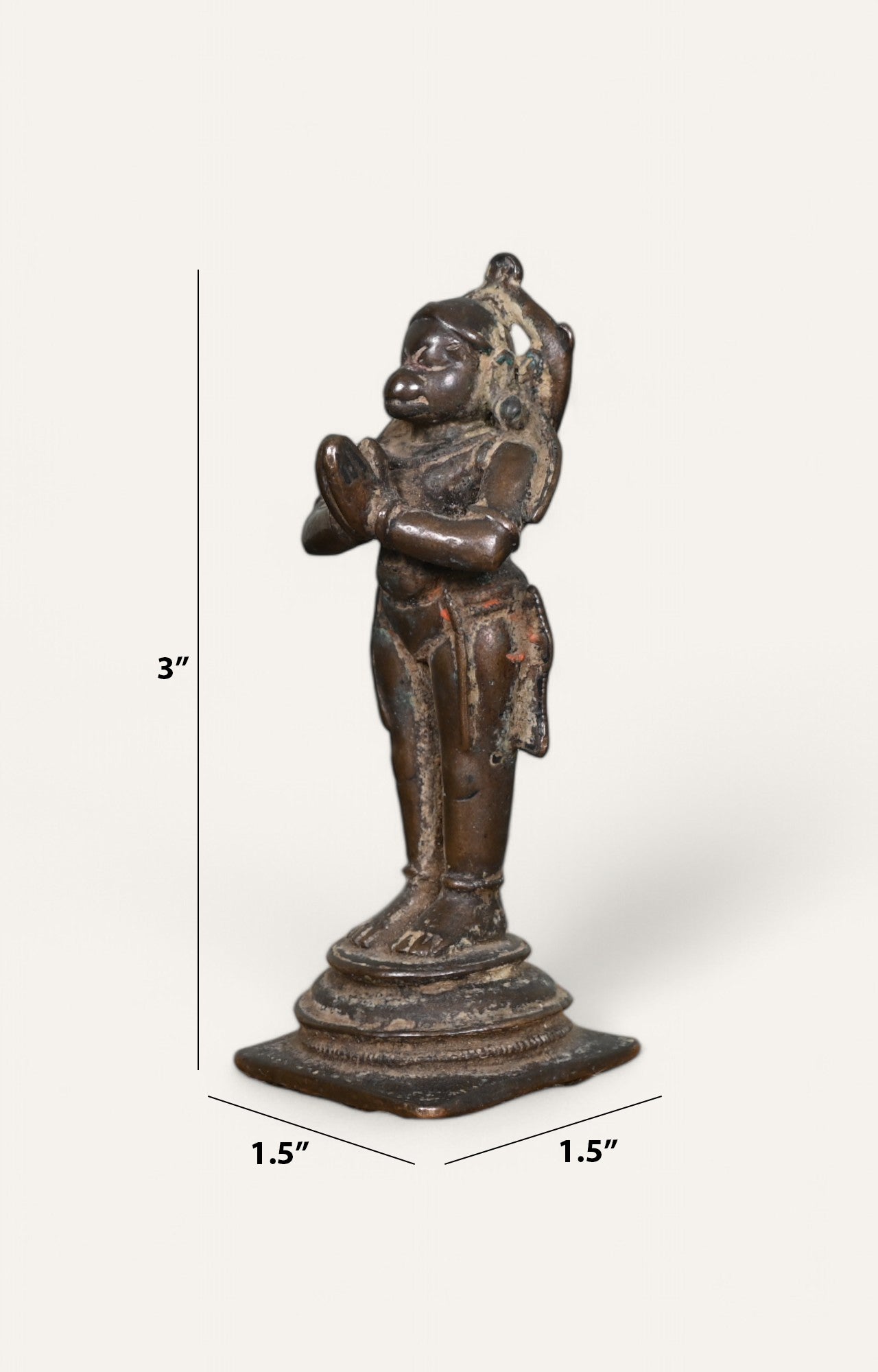 Hanuman Goddess Brass Antique Sculpture