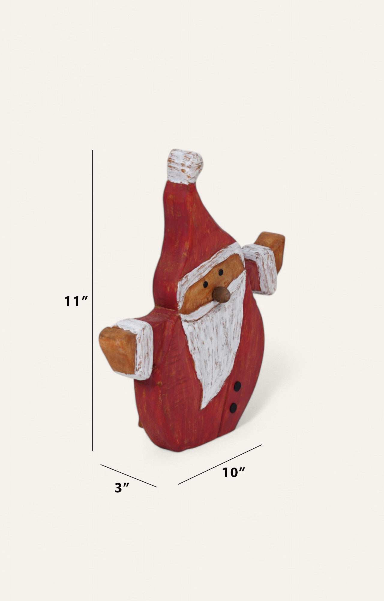 Noel Cute Santa Claus, Wooden Decor