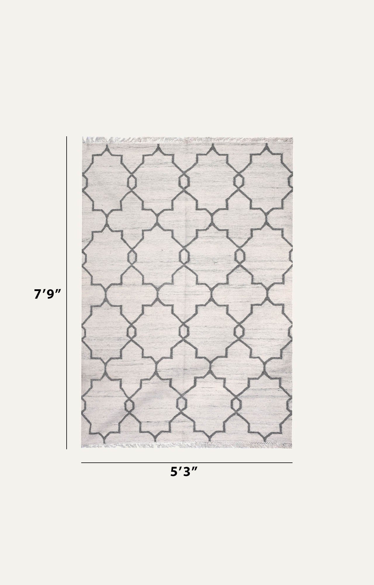 Woolen Geometric Pattern Rug