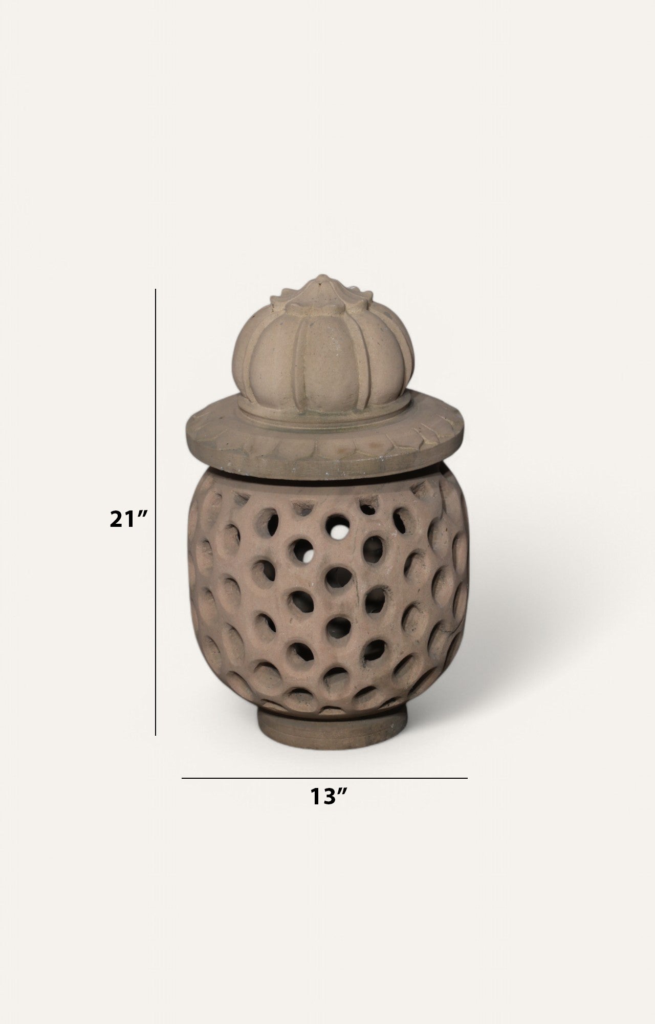 Lotus Sandstone Lantern