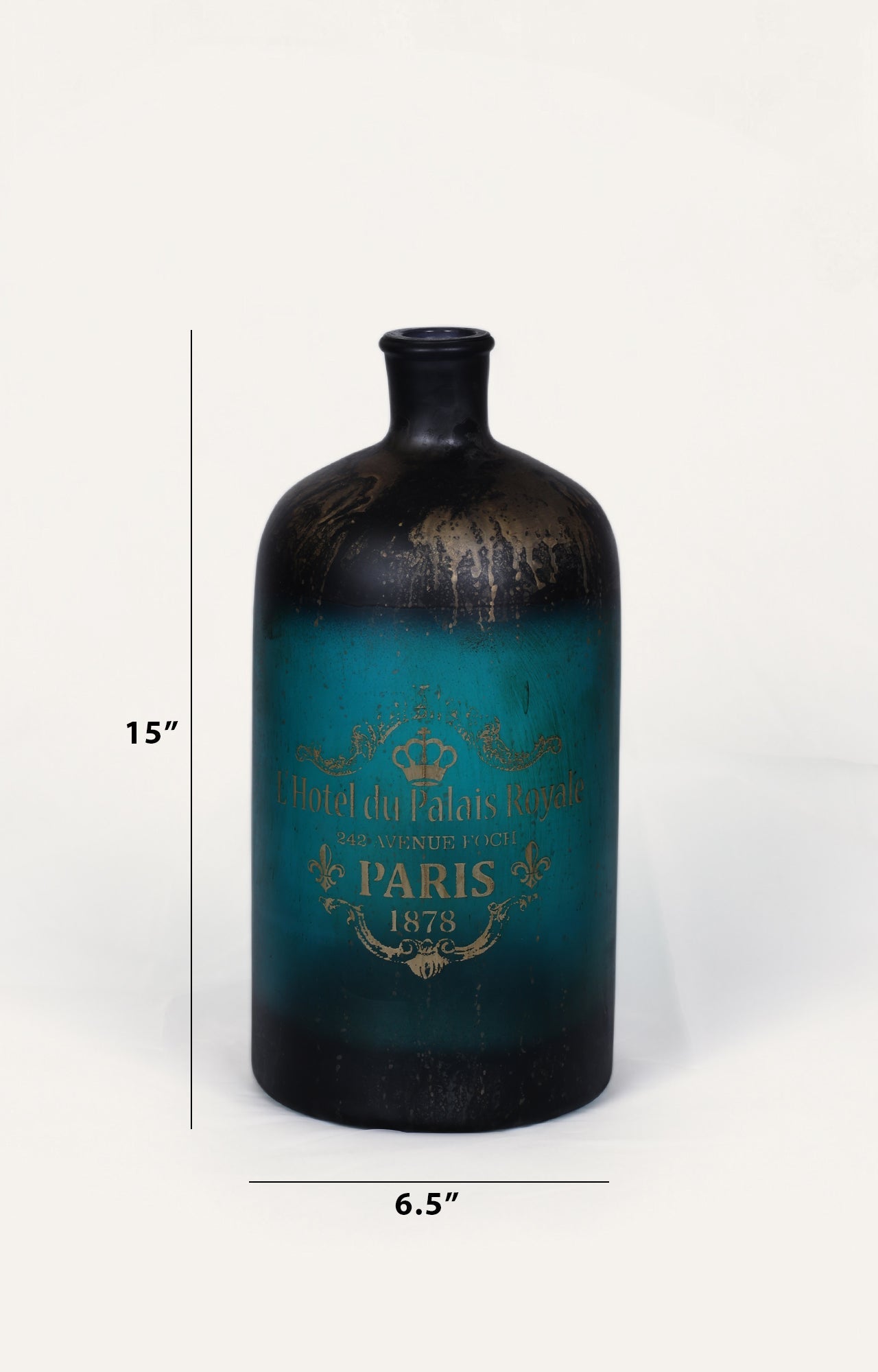 Antic Victorian Colored glass Vase/Glass bottle