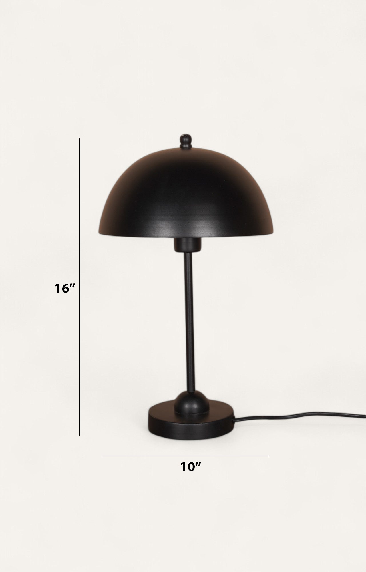 Sleek Black Beauty: Metal Table Lamp