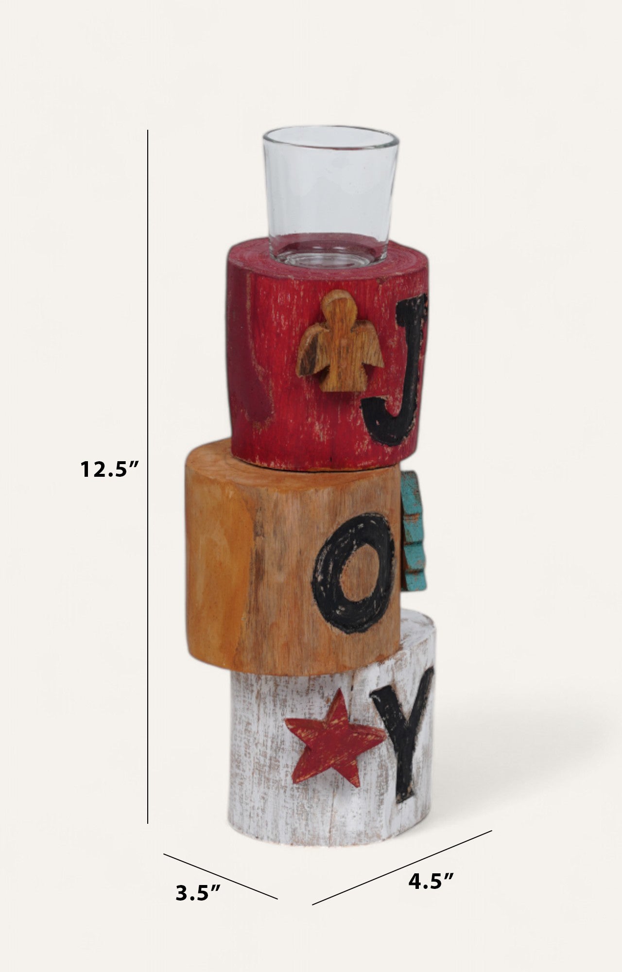 Joyful Candle Holder: Christmas Secret Santa Gifts