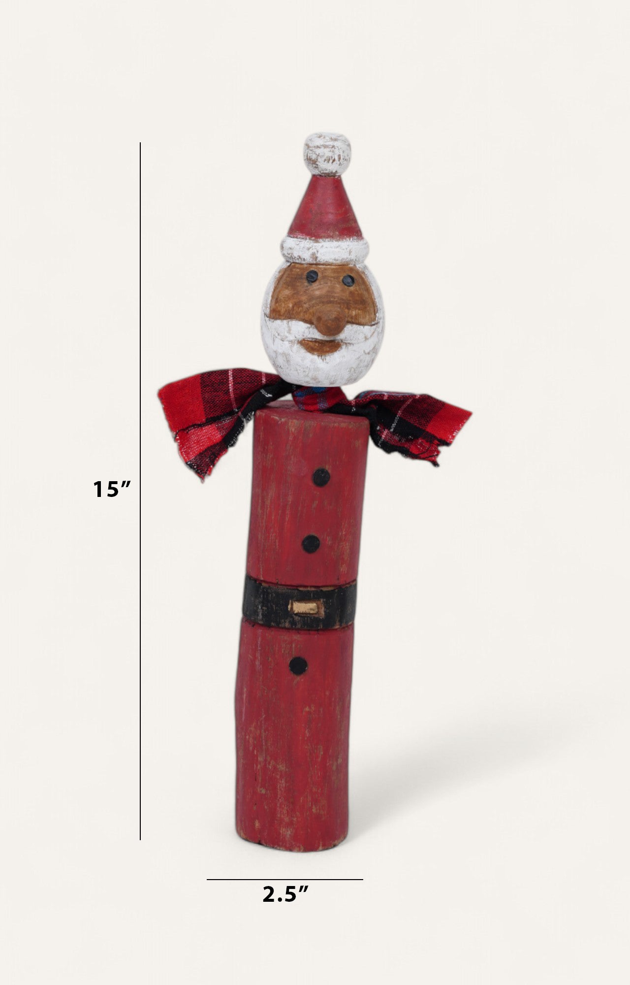 Joyeux Noel Cute Santa Wood