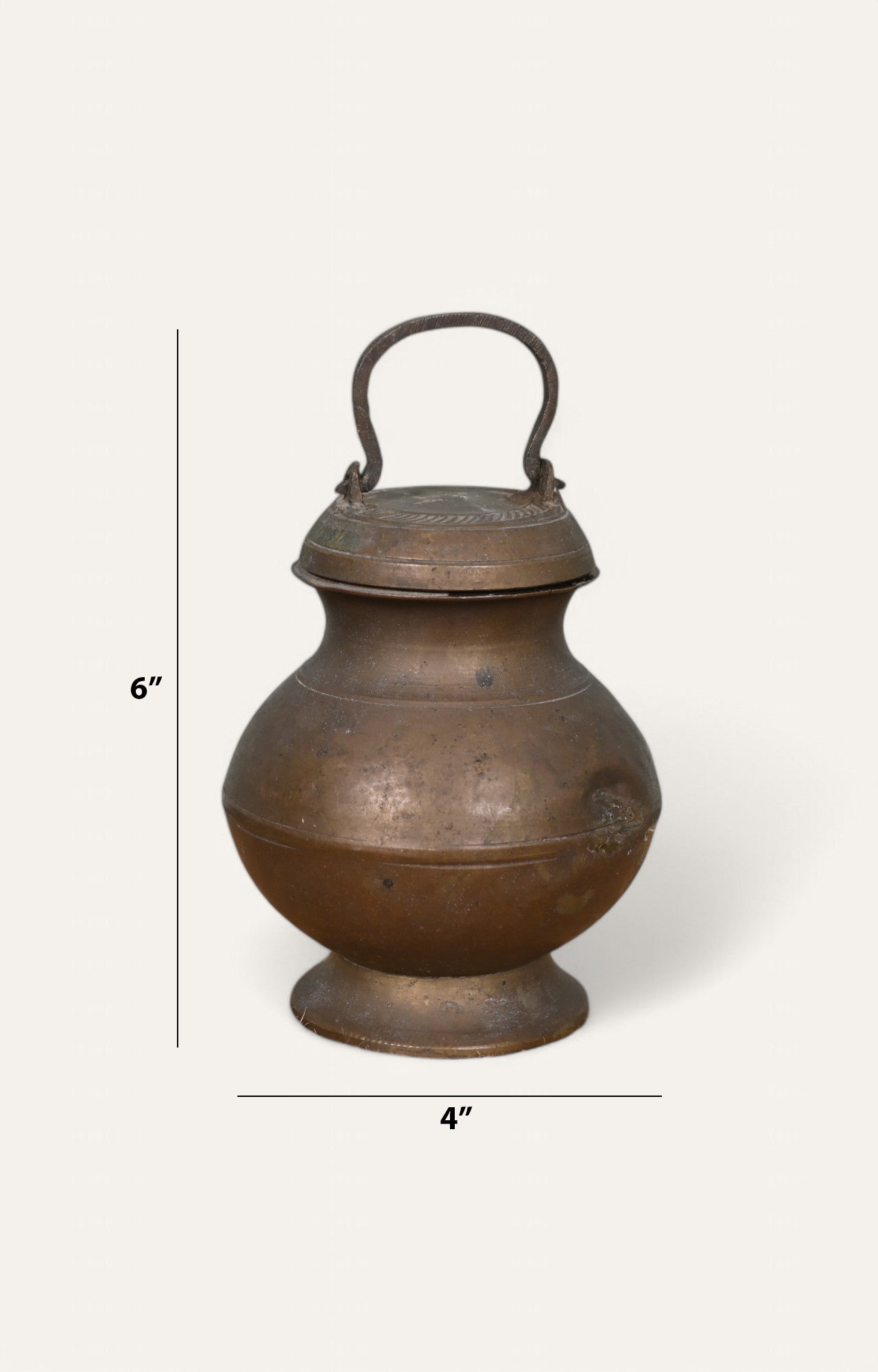 Vintage Brass Pot with Handle