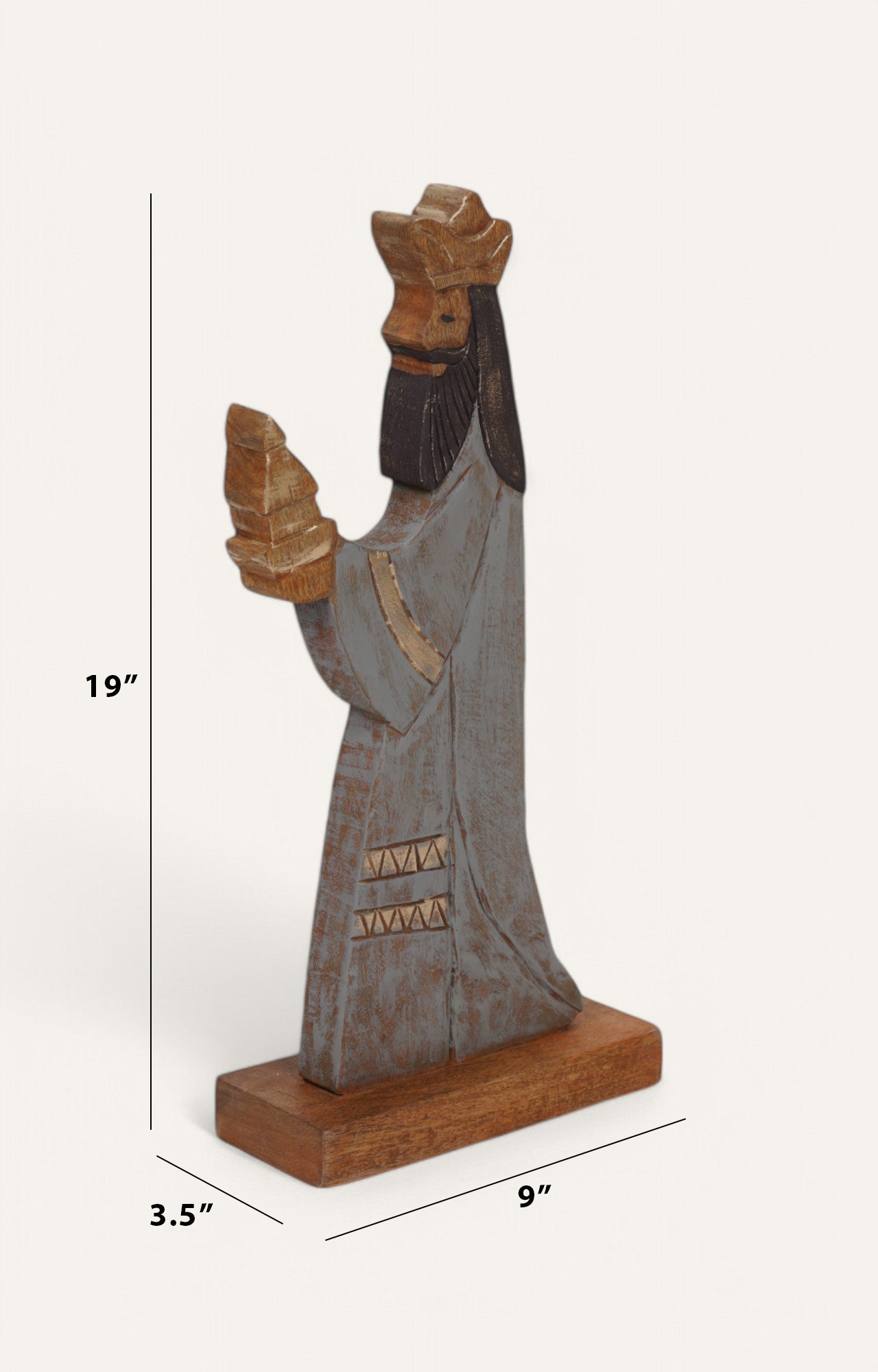 Wise King Balthazar - Wooden Christmas Decoration