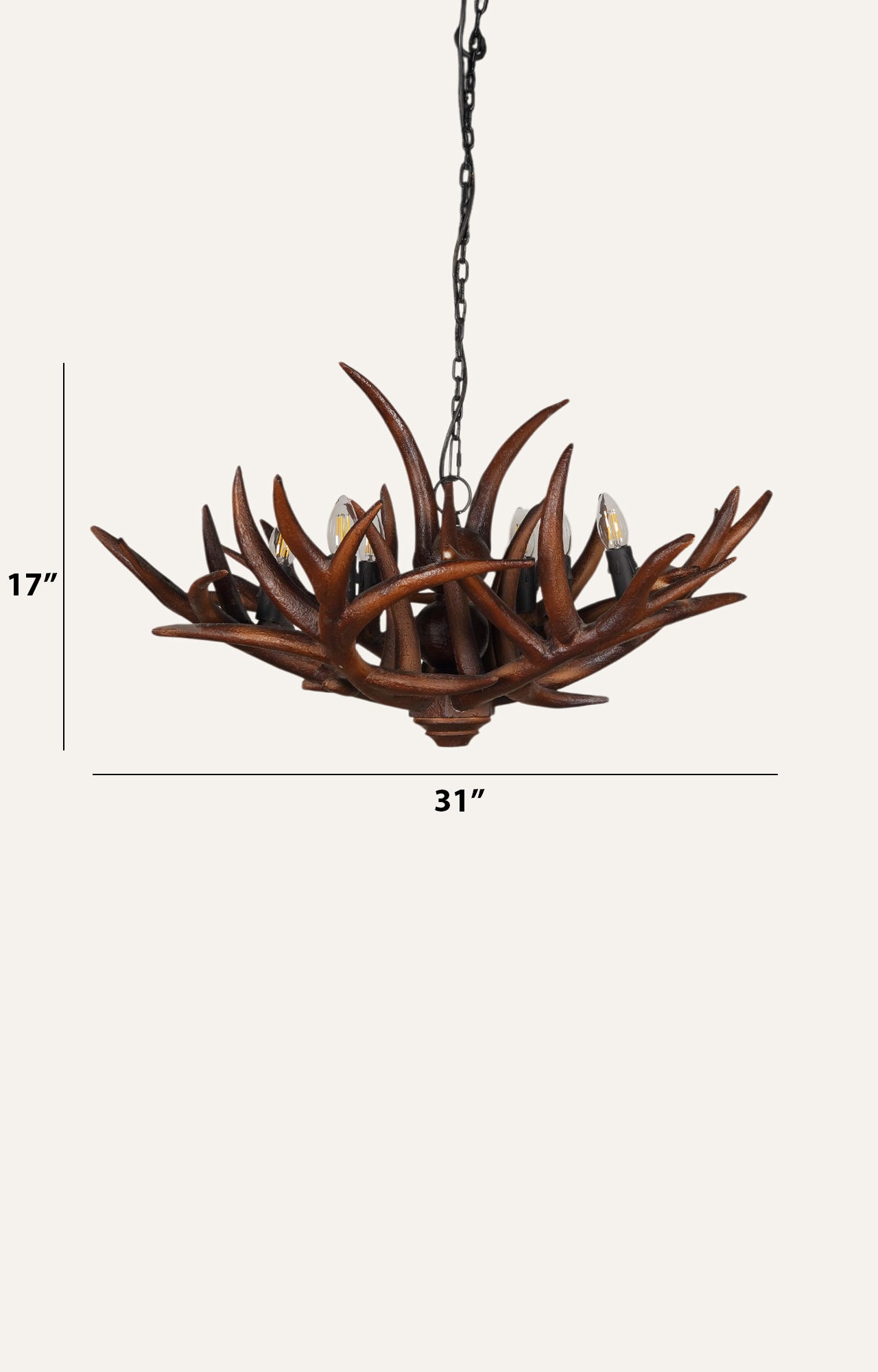 Rustic Farmhouse Antler Chandelier