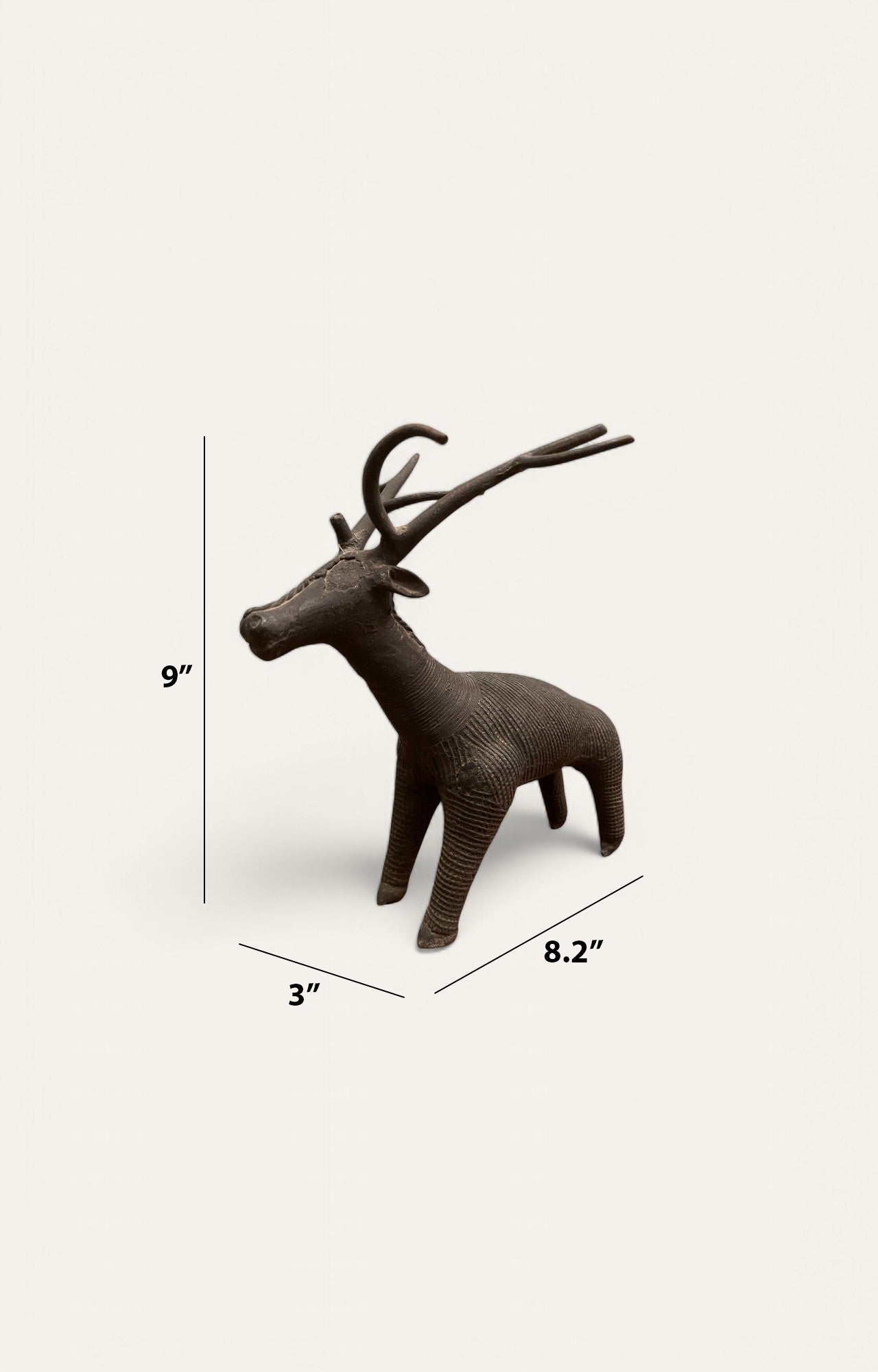 Dhokra Tribal Deer Brass Sculpture