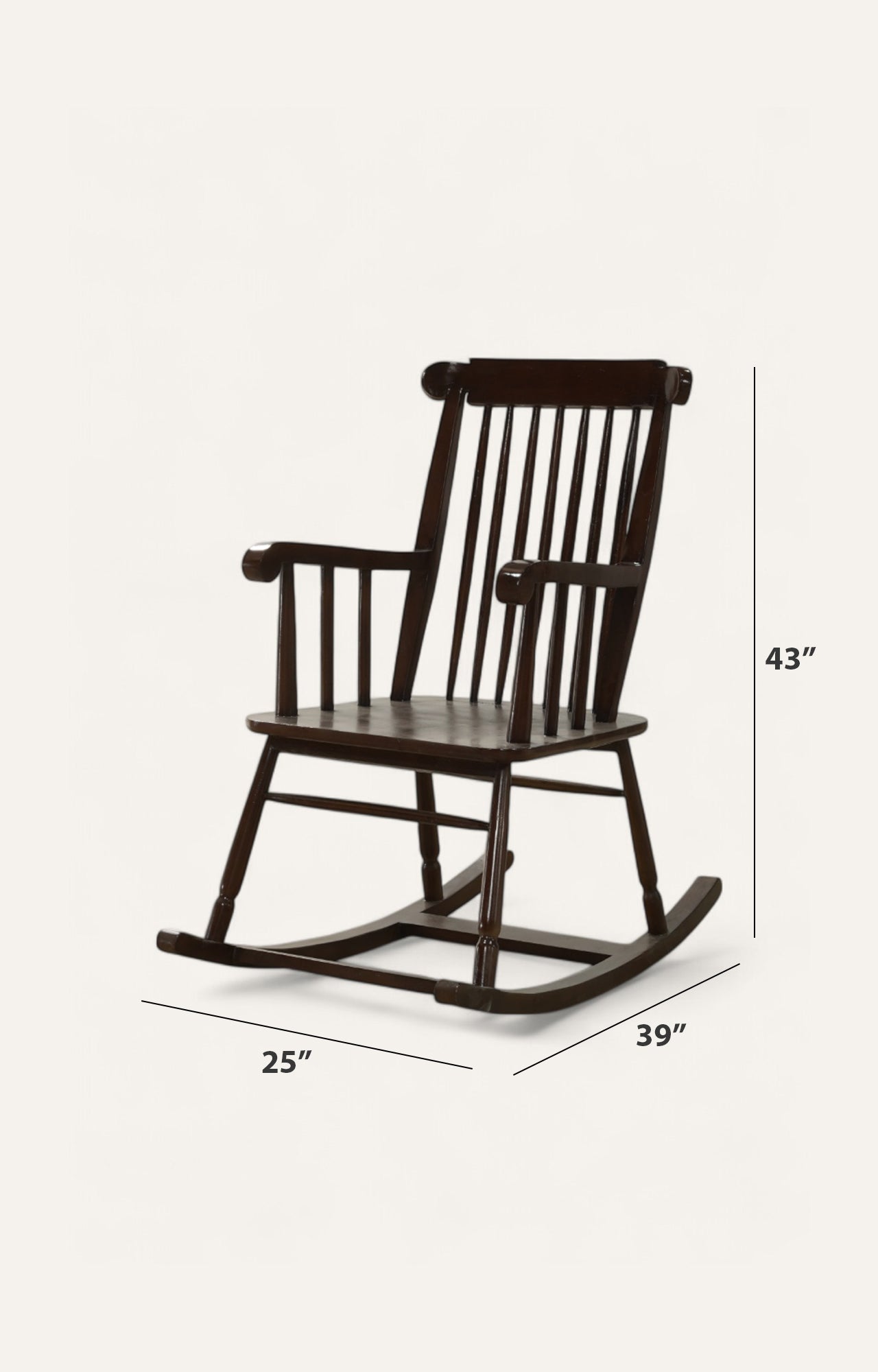 Classic Rocking Armchair in Wood