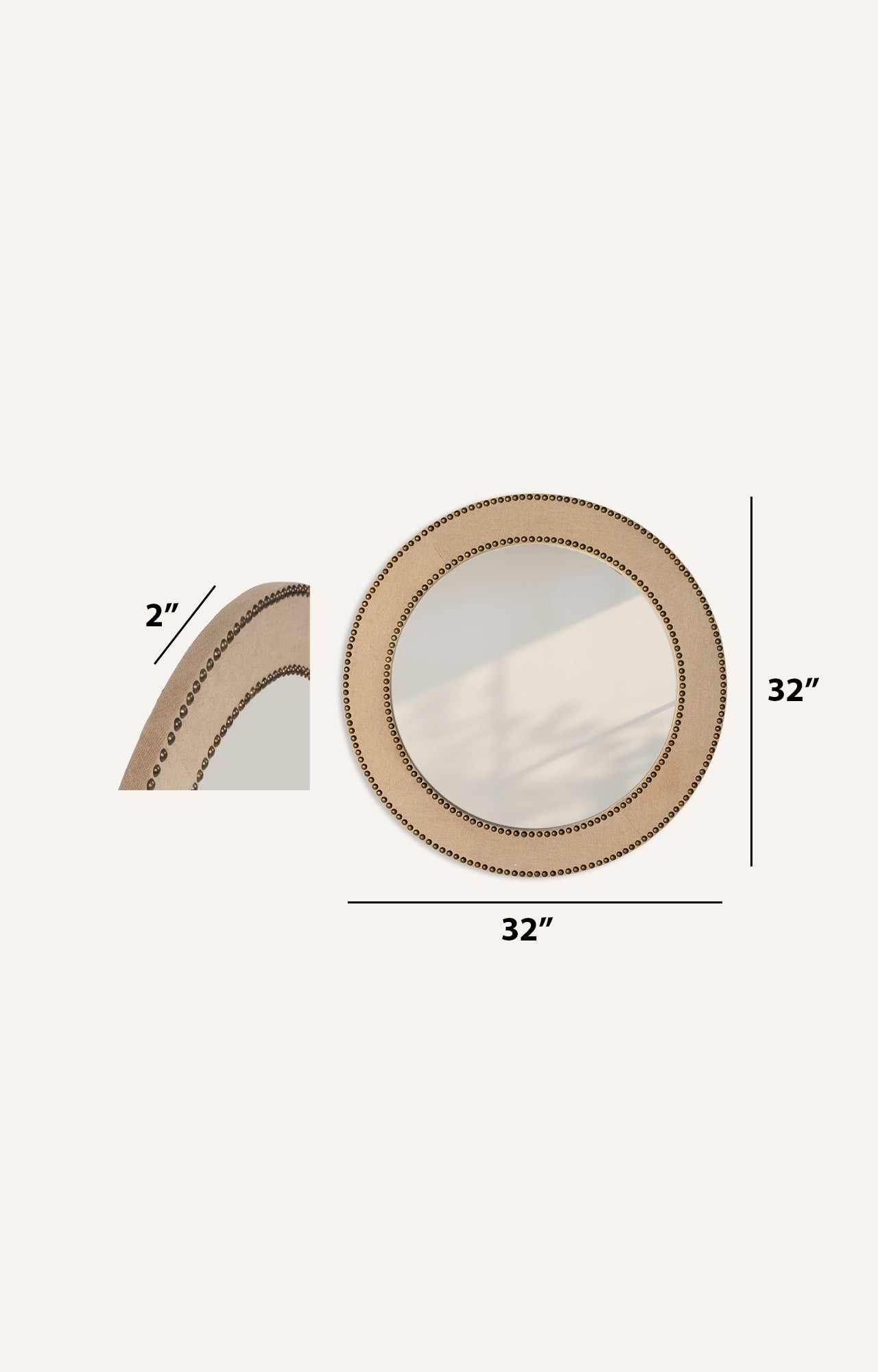 Linen With Studded Frame