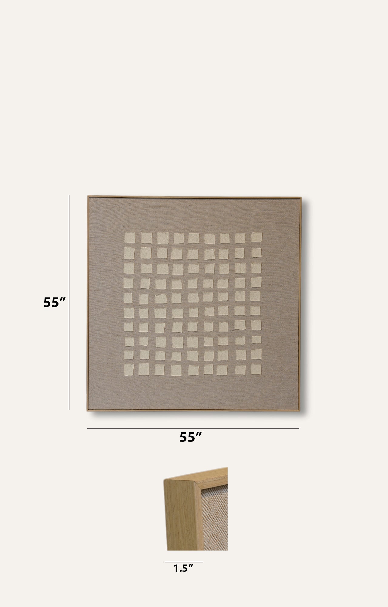 Blocks Texture Hand painted Canvas Frame