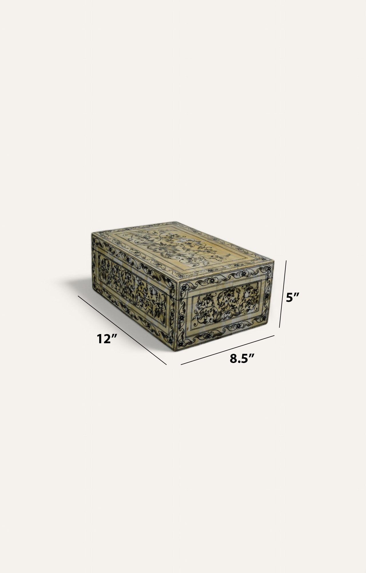 Rajasthan Antique Bone Inlay  Jewelry Box