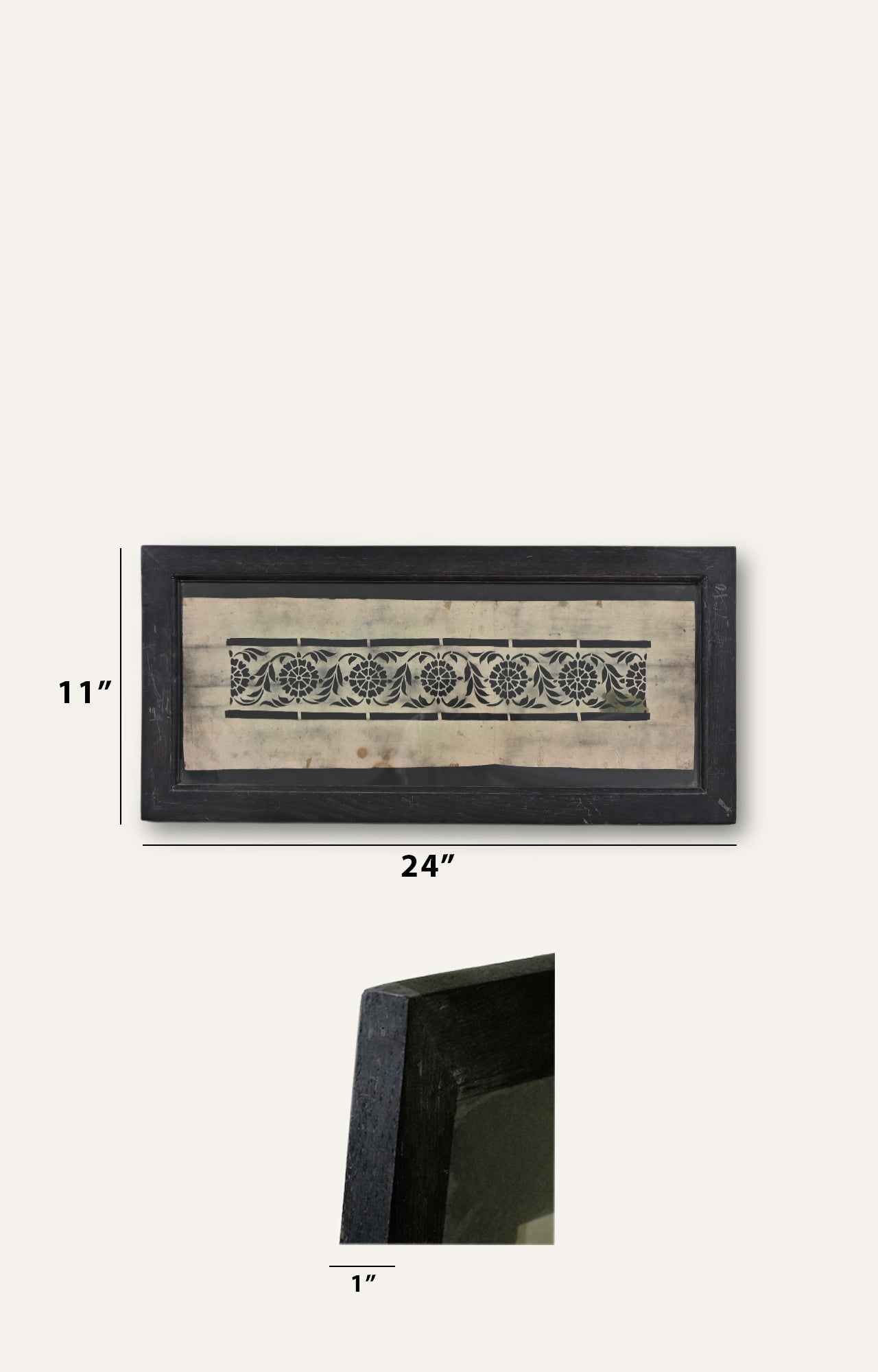 Handmade paper stencil (Framed)