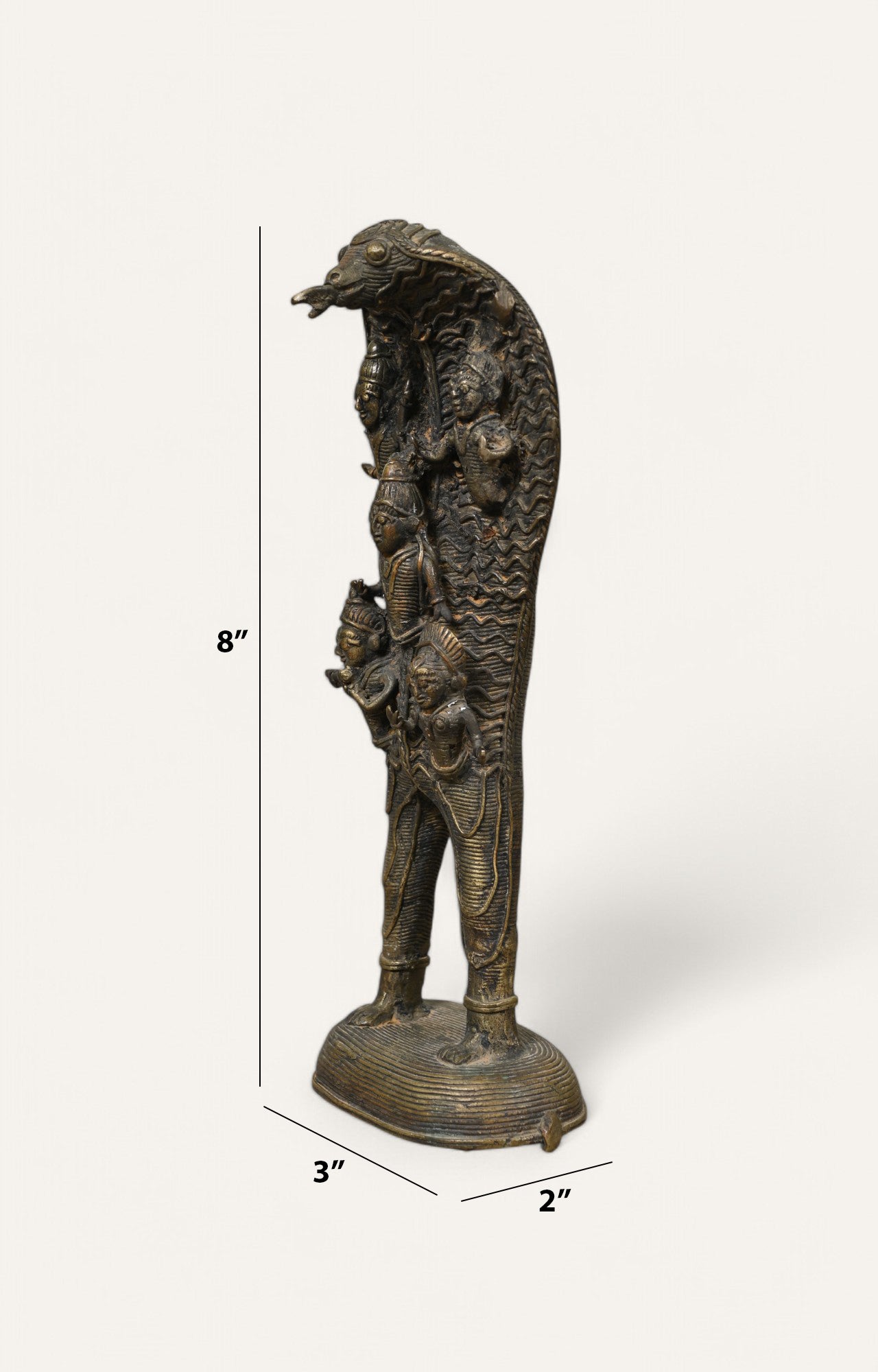 Orispa Tribal Snake Figurine