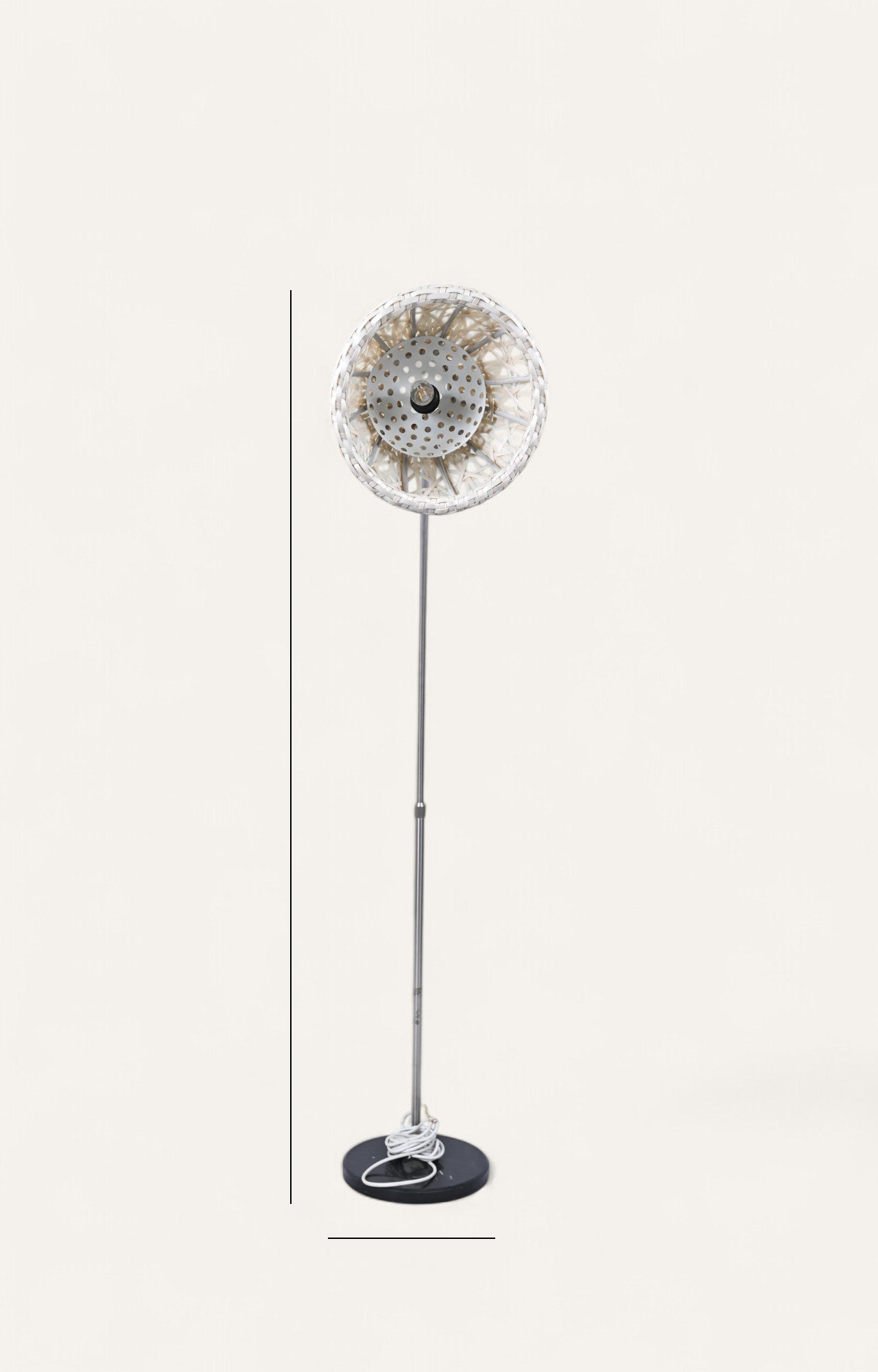 Wicker Temple Jar lamp