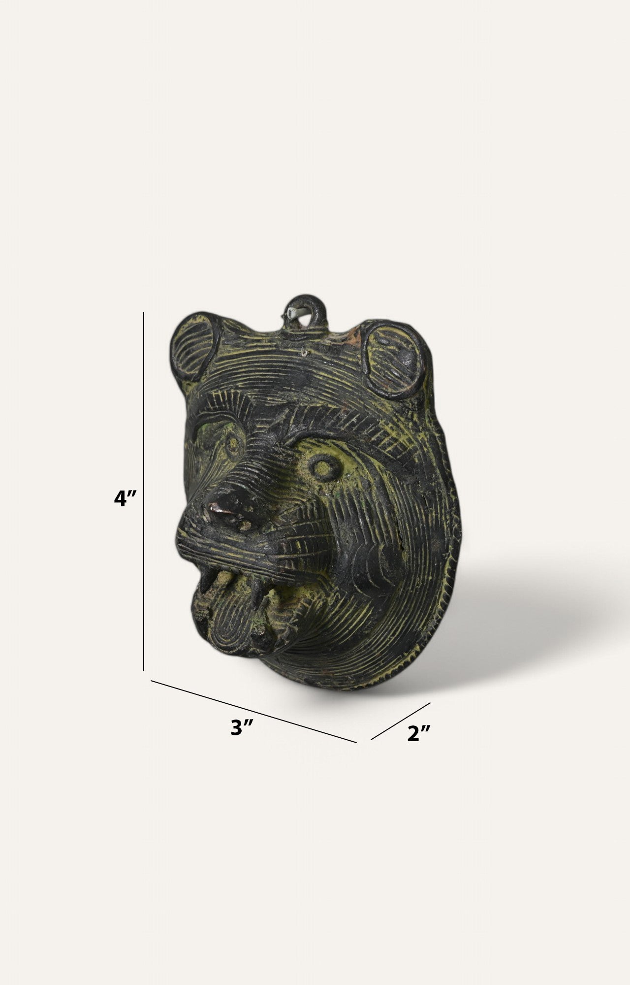 Lion Face Brass Hanging Mask