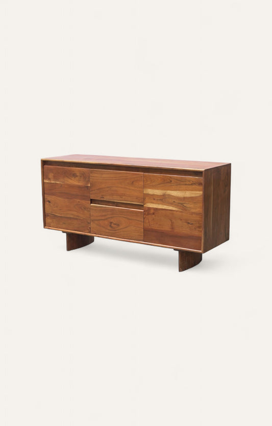 Modern 2 Drawer 2 Cabinet Chest