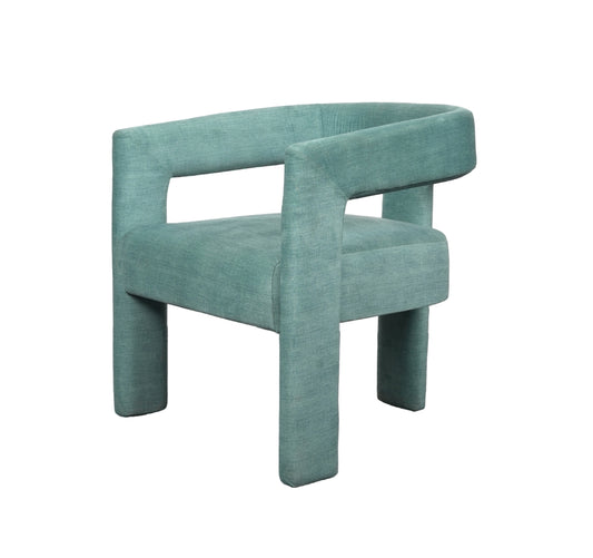 Velvet Upholstered Arm Chair