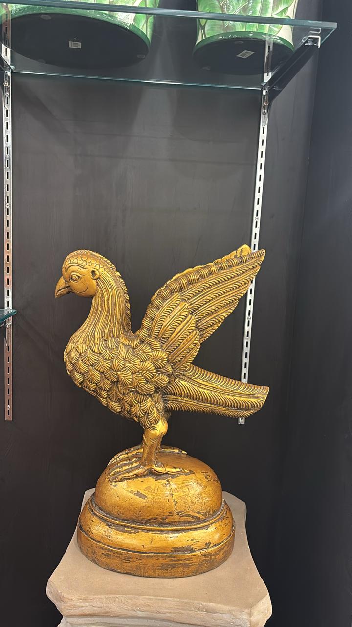 Handmade Bell Wooden  Craft Eagle Figurine