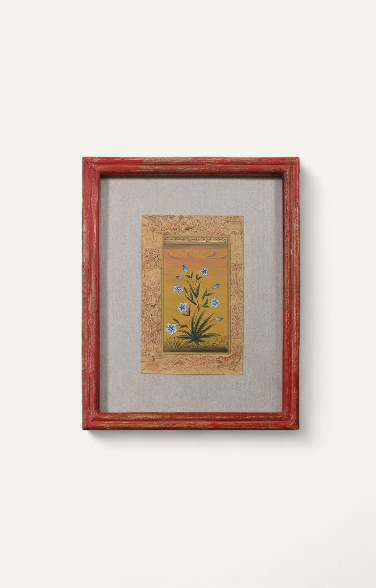 Miniature botanical hand painting