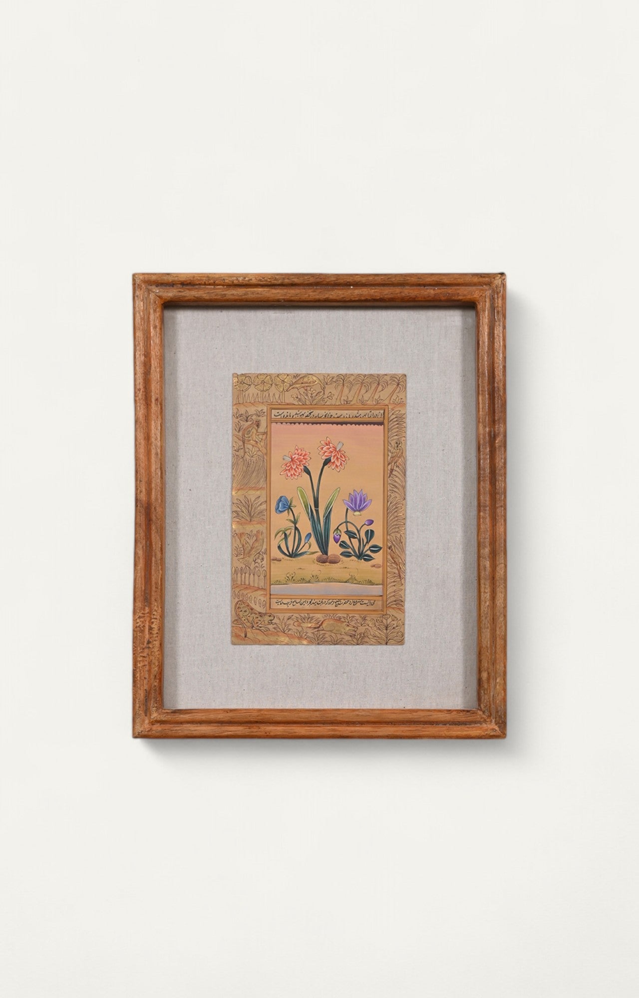 Miniature botanical hand painting