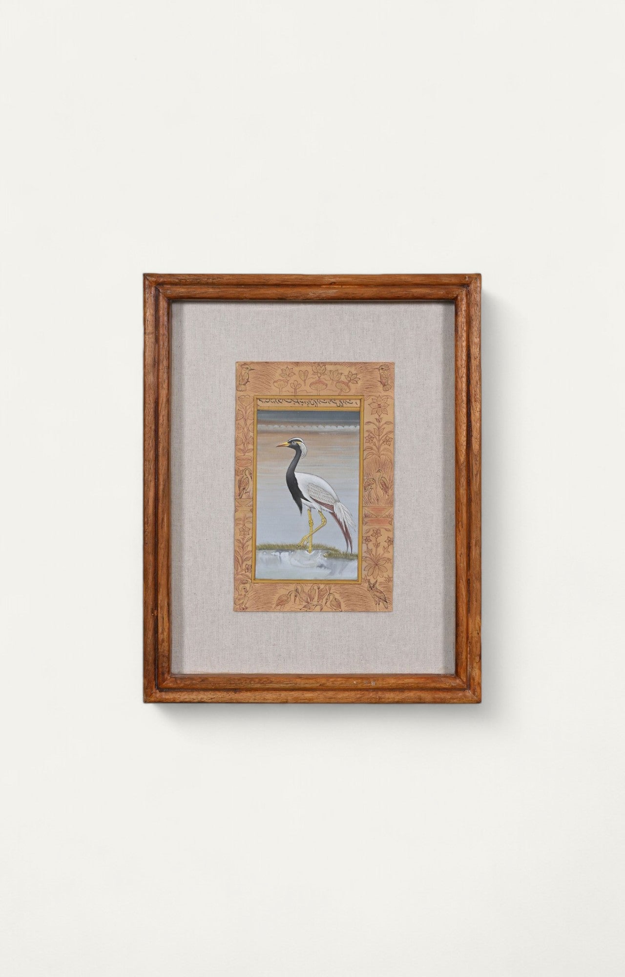 Vintage Bird Miniature Painting