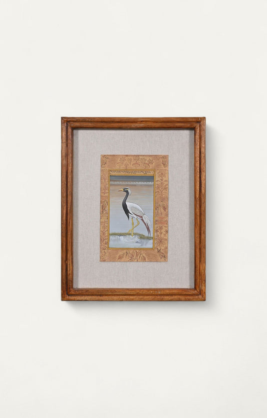 Vintage Bird Miniature Painting