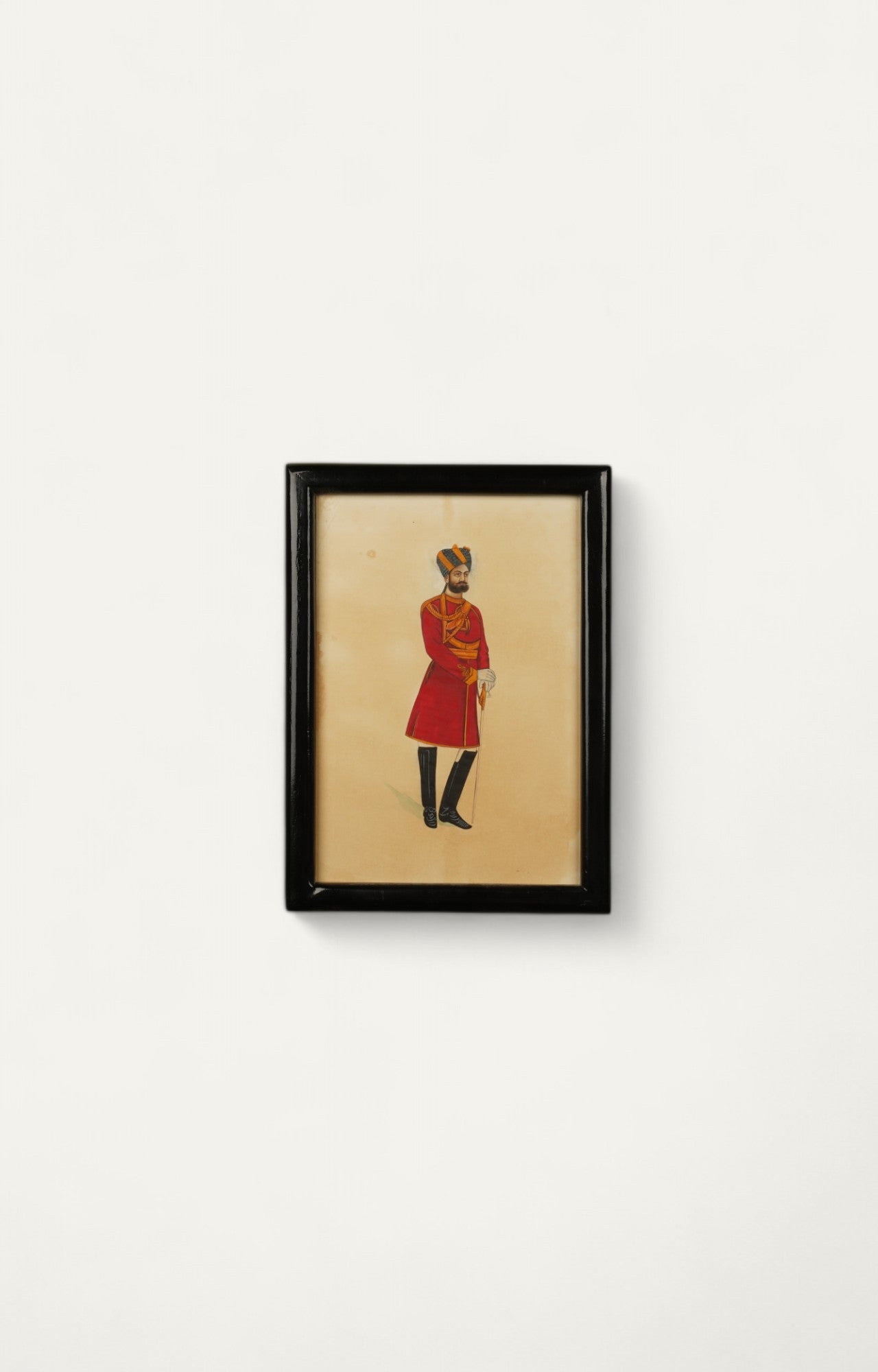 Vintage British Indian Soldier Painting - 3