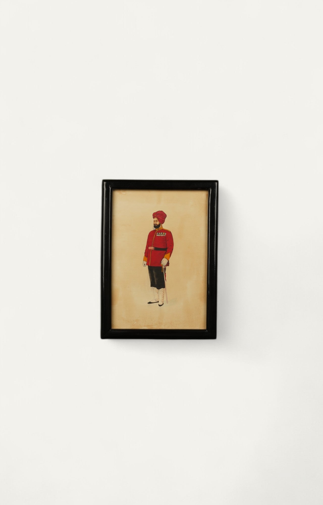 Vintage British Indian Soldier Painting - 2