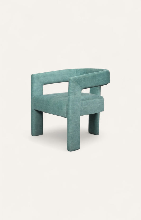 Velvet Upholstered Arm Chair