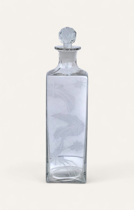 Cressida transparent glass decanter