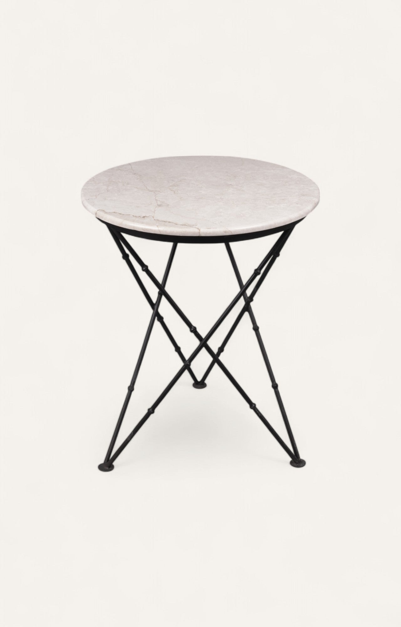 White Marble Stone Side Table