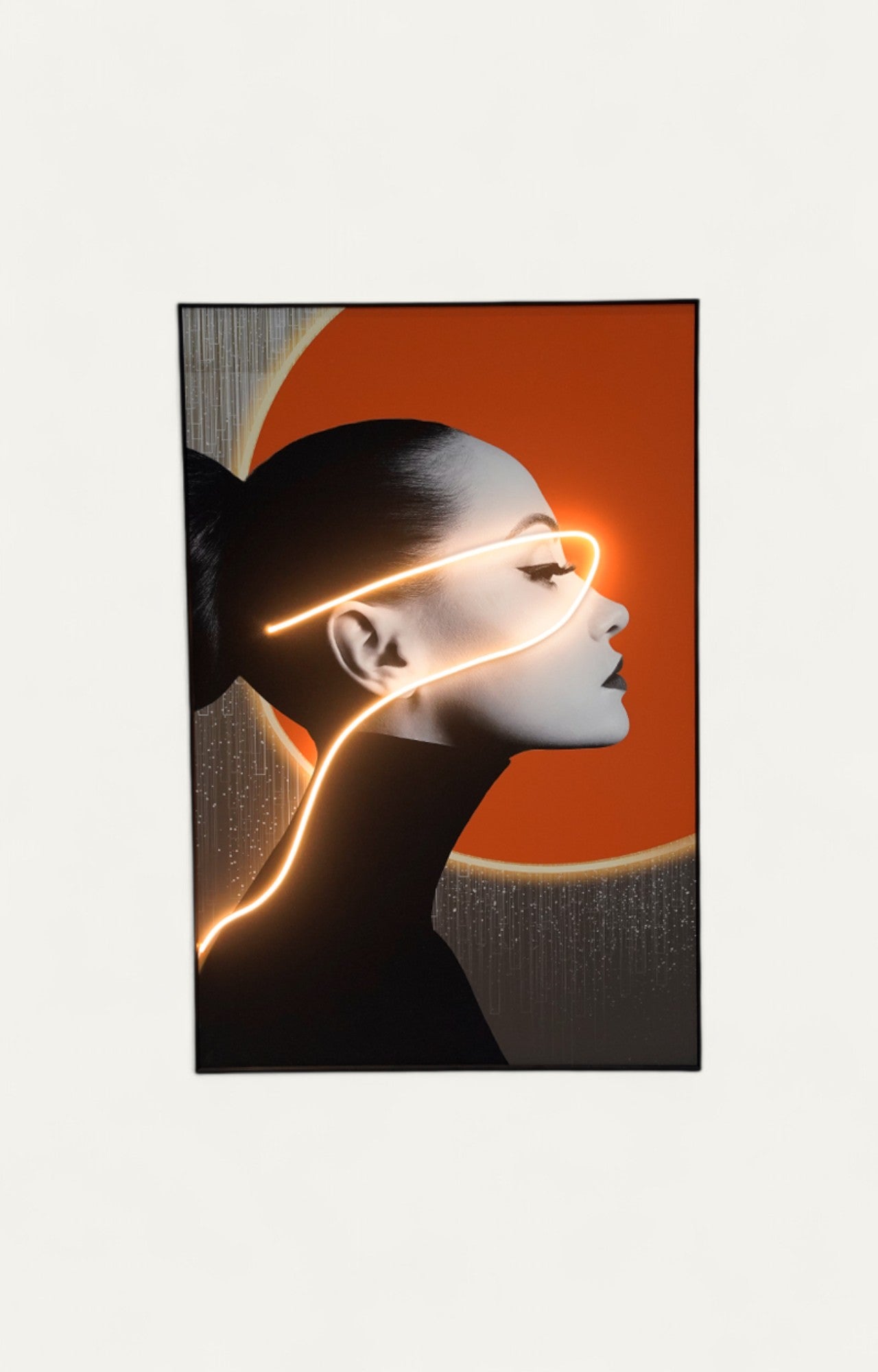 Sleek Woman LED Painting