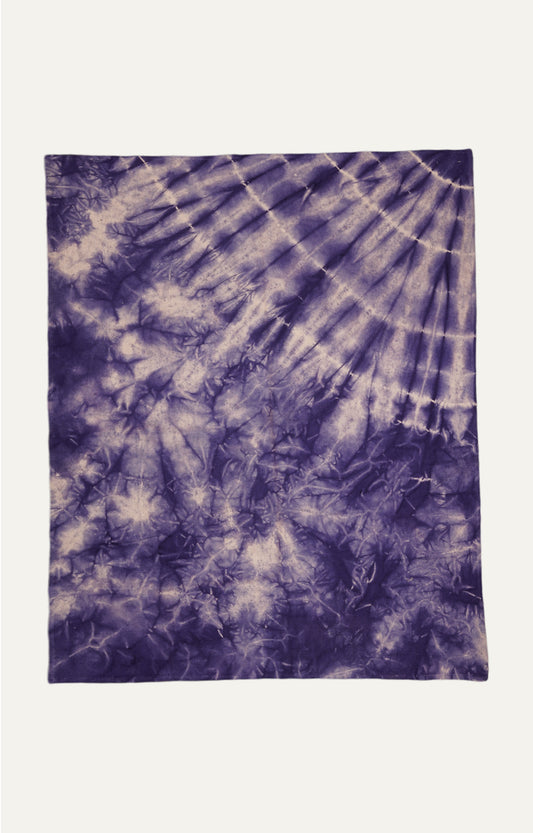 Purple Tie-Die Printed Dhurie
