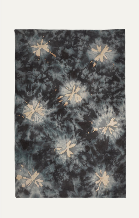 Black Tie-Die Printed Dhurie