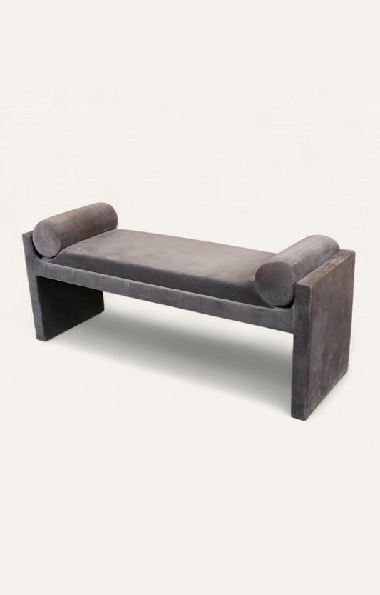 Fully Velvet Covered Bench