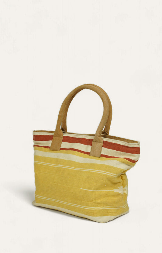 Yellow Red Stripe Beg