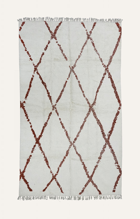 Cross Pattern Woolen Rug