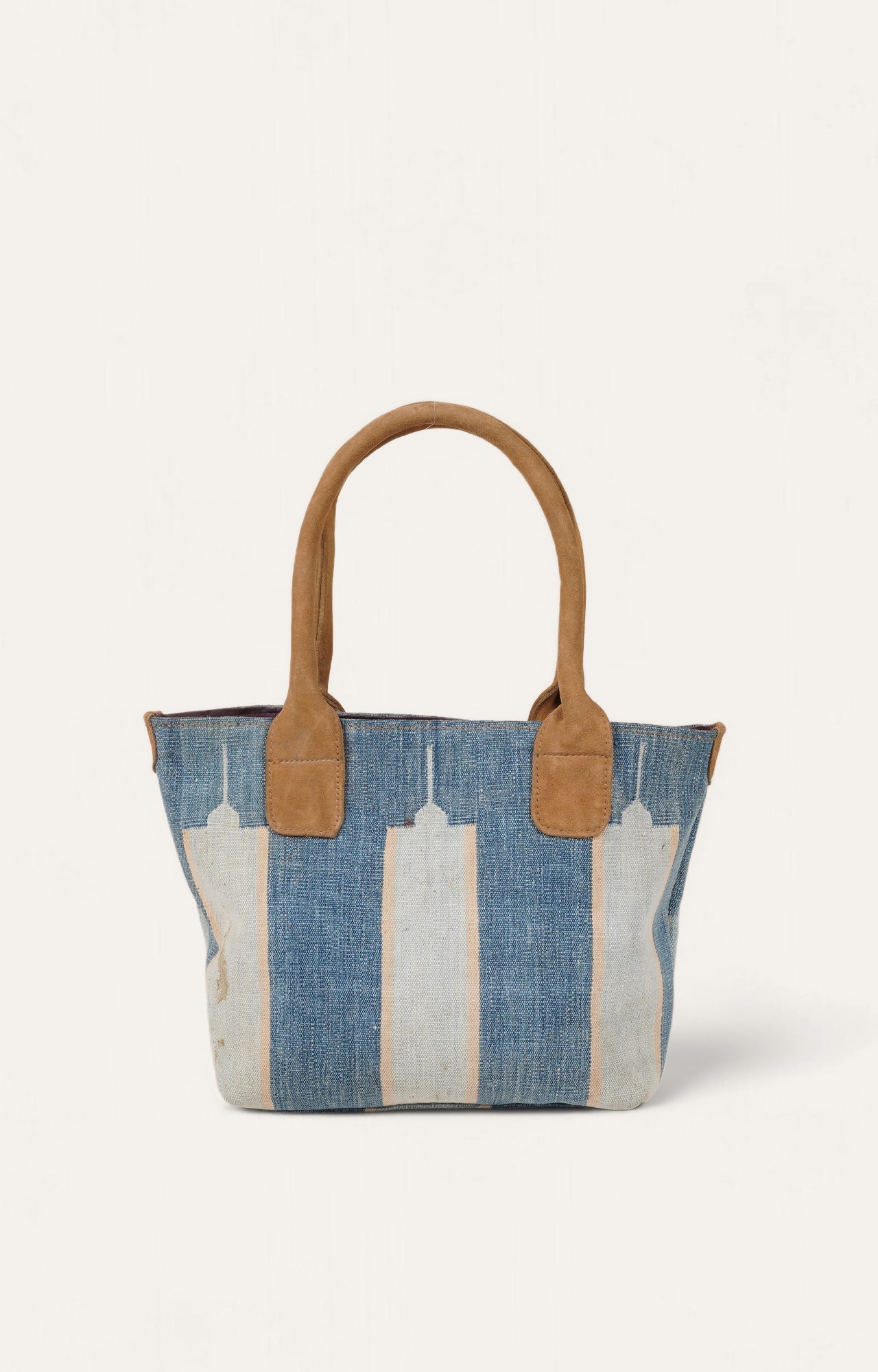 Cotton Dhurrie Tote Bag - Ingio Striped