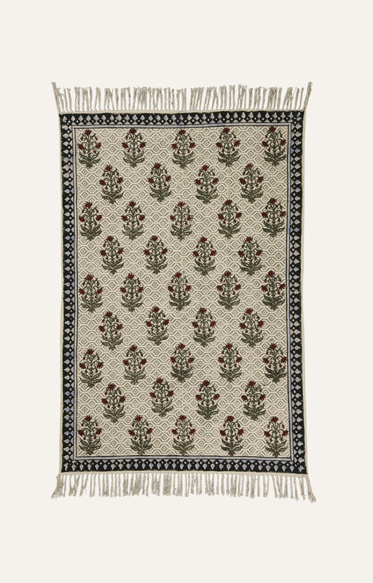 Wildflower Block Print Throw