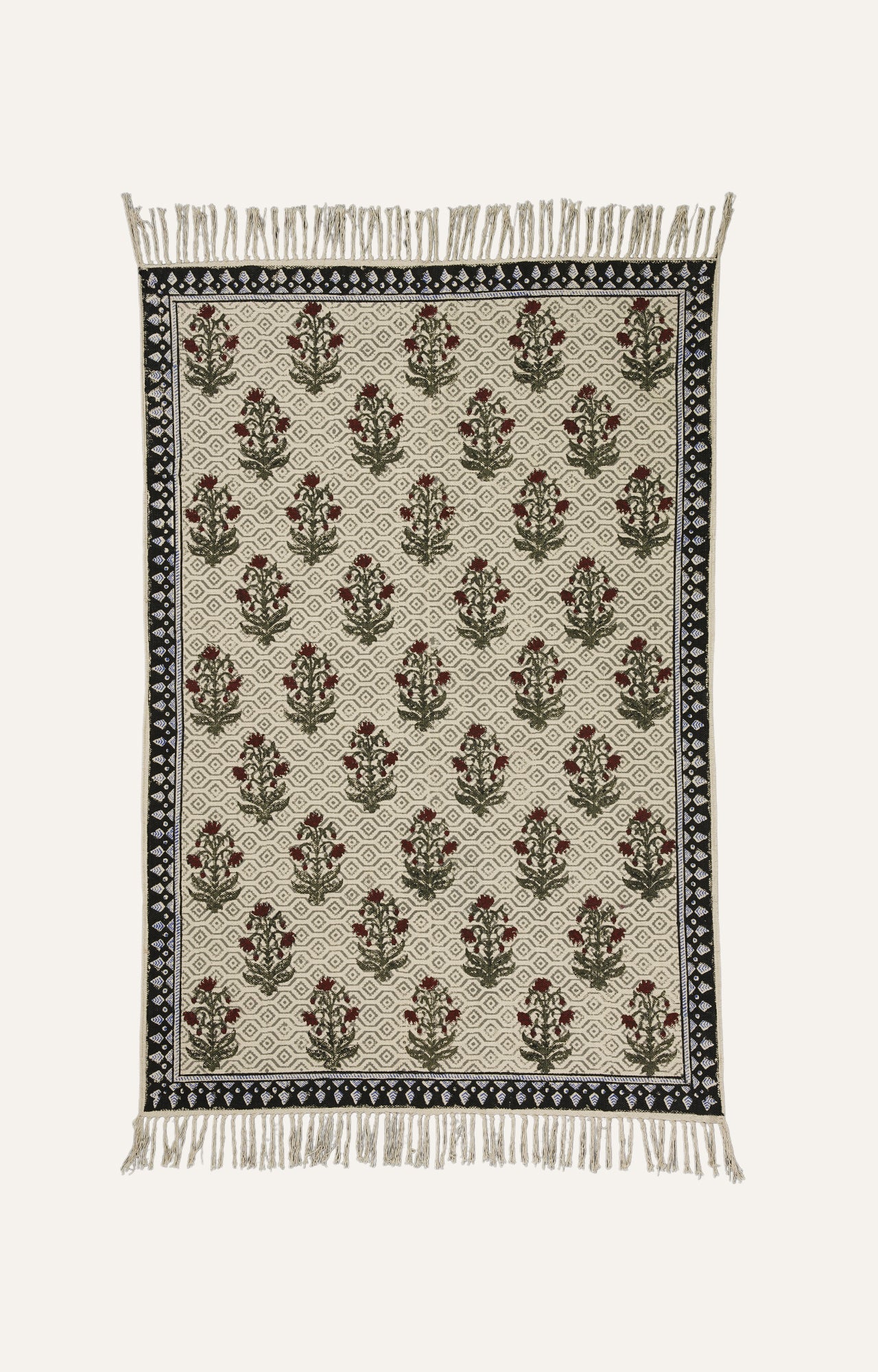 Wildflower Block Print Throw