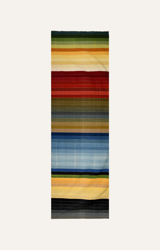 Multicolor Stripes Woolen Rug