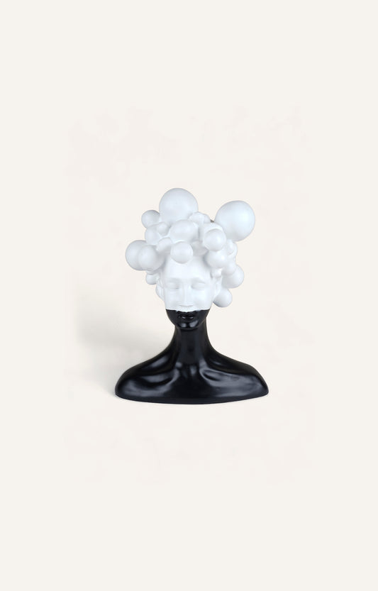 Cloud Head Abstract Resin Sculpture
