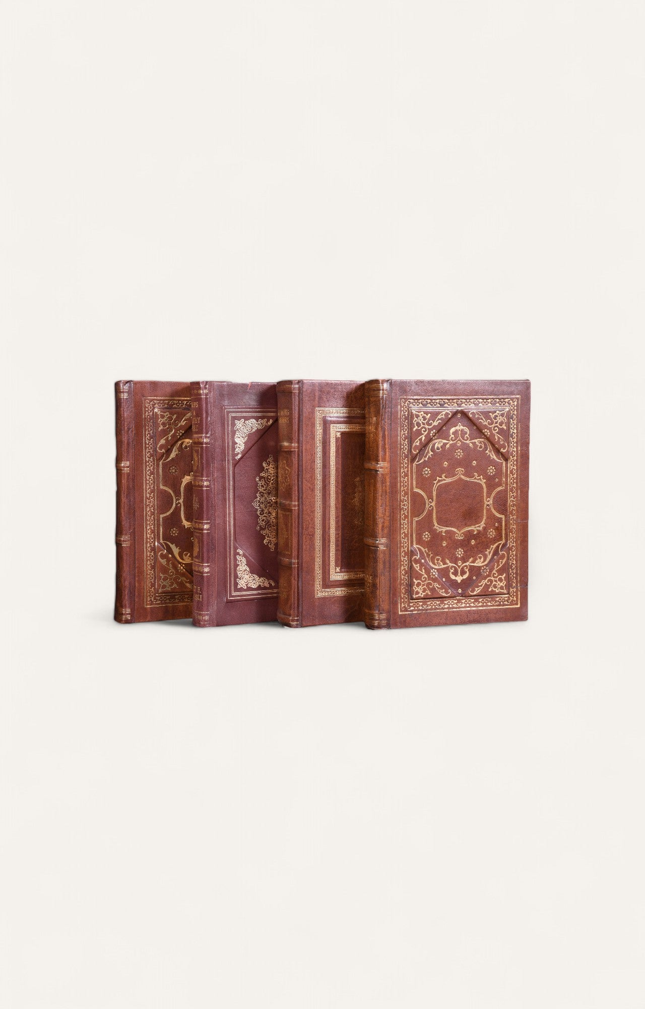 Leather Decorative Book Set