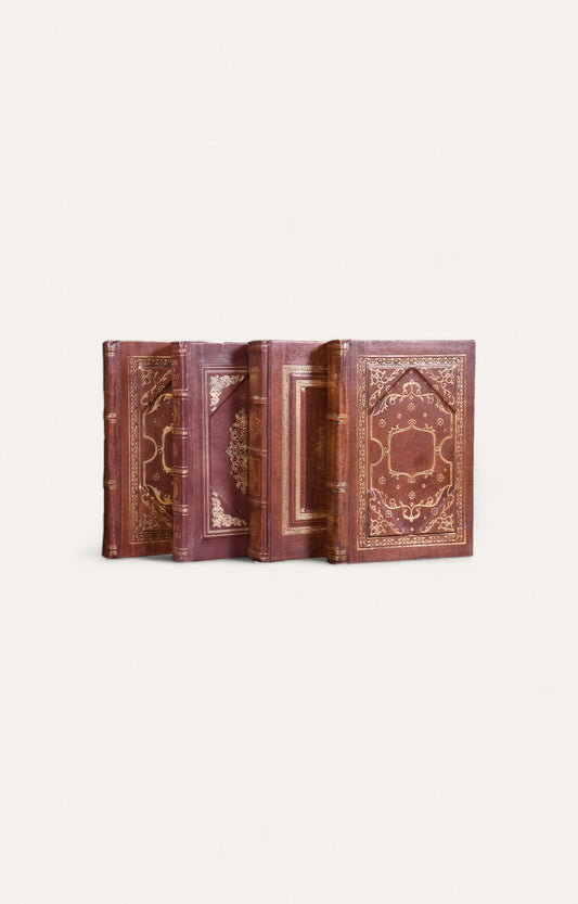 Leather Decorative Book Set